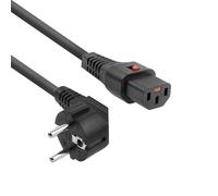 Advanced Cable Technology 3.0m Schuko CEE 7/7 - C13, M/F 3m CEE7/7 Accoppiatore C13 Nero cavo di alimentazione