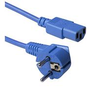Advanced Cable Technology CEE7/7 - Spina Schuko ad Angolo C13, 1,80 m, Colore: Blu