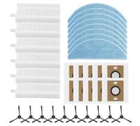 Advanced Cleaning Supplies for ILIFE A12 Pro, 4 filtri, panni mocio, sacchetti per la polvere e spazzole laterali per prestazioni superiori (B)