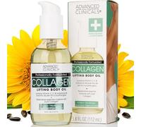 Advanced Clinicals Collagene Lifting Body Oil con vitamina C, vitamina E fo collo, decollete, parte superiore delle braccia, cosce 100 ml (112 ml).