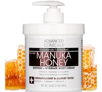 Advanced Clinicals Manuka - Crema al miele per pelle estremamente secca e invecchiata per viso, collo, mani e corpo, taglia Spa 473 ml