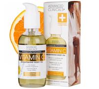 Advanced Clinicals - Olio per il corpo con vitamina C, idratante per la cura della pelle con vitamina E e curcuma: nutriente, illuminante e idratante