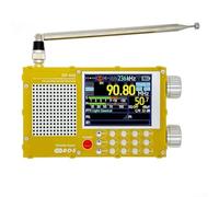 Advanced DP666 Radio con banda completa FM AM onde corte e caratteristiche come RDS, cancellazione del rumore e display batteria (giallo)