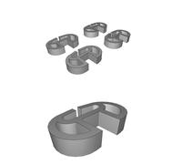 Advanced Dual Micro-Feet Noise & Vibration Dampener Pro XL+ for 3D Printers