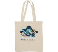 Advanced Global Quantum Mapping Concept - Borsa tote in cotone naturale, colore: Bianco