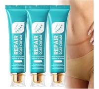 Advanced Scar Cream for Men and Women, Scar Repair Cream, Skin Smoothing Firming and Fading, Deep Repair Skin Smooth for Surgical Scars, Stretch Mark, Acne, Injury, Keloids (3PCS, one size)