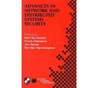 Advances in Network and Distributed Systems Security (Copertina rigida)