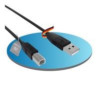 ADVANconnect Cavo per stampante USB, tipo A a B, cavo ad alta velocità 2,00 m, cavo di collegamento per scanner e stampante, cavo di collegamento, USB 2.0, trasferimento dati 480 MB/s, nero