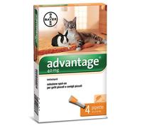 Advantage® soluzione spot-on per gatti e conigli - Set %: 2 x 4 pipette da 0,4 ml