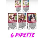 ADVANTIX 6 PIPETTE -TUTTE LE TAGLIE - LUNGA SCADENZA ANTIPARASSITARIO