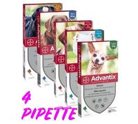 ELANCO ADVANTIX SPOT-ON PER CANI FINO A 4 KG. 4 PIPETTE