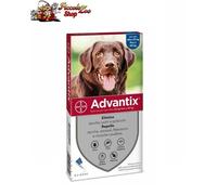 Advantix Bayer 4 pipette antiparassitario cani 0-4/ 4-10/ 10-25/ 25+/ 40-60 kg