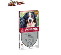 Advantix Bayer 4 pipette antiparassitario cani 0-4/ 4-10/ 10-25/ 25+/ 40-60 kg