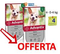 ELANCO ADVANTIX SPOT-ON PER CANI FINO A 4 KG. 4 PIPETTE