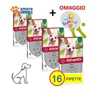 Advantix Bayer per cani fino 4 kg - 1 / 4 / 6 / 8 / 12 / 16 pipette - da 0-4 kg