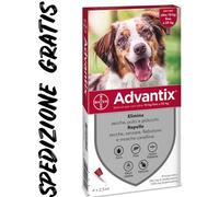ADVANTIX BAYER SPOT-ON CANI DA 10 A 25 KG SCADEN 2025 4 pipette DA € 22,47 CAD.