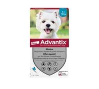 Advantix Chien 4/10kg, 4 pipettes
