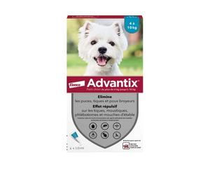 Advantix Chien 4/10kg, 4 pipettes