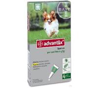 Advantix Spot-On 4 pipette da 0,4 ml per cani fino a 4 kg