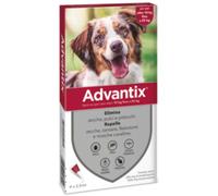 ADVANTIX SPOT-ON ANTIPULCI ANTIPARASSITARIO PULCI ZECCHE PER CANI FINO 10-25 Kg