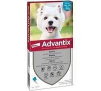 Advantix® Spot-on antiparassitario per cani oltre 4 kg fino a 10 kg - 6 pipette (1,0 ml)