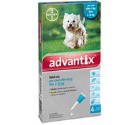 ADVANTIX SPOT ON 4 pipette 1 ml da 4 kg a 10 kg 4-10