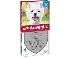 ADVANTIX SPOT ONsoluz 6 pipette 1 ml 100 mg + 500 mg cani da 4 a 10 kg