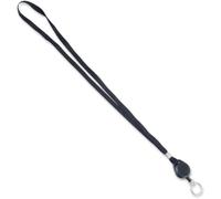 Advantus 36 Retractable ID Reel Lanyard - 12 / Pack - 36 Length - Black - Polyester