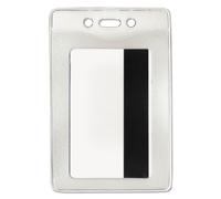 Advantus Vertical Security Badge Holder - Vinyl - 50 / Box