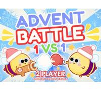 Advent Battle - 1 VS 1 for Couples, Friends and Family: Two player Christmas countdown activity book with 24 daily puzzles, challenges and minigames