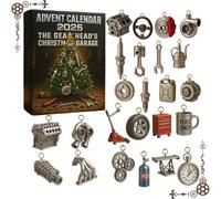 Advent Calendar 2025: The Gearhead’s Christmas Garage, 24 Days of Miniature Car Parts & unbox the unknown this christmas for Car Enthusiasts, Automotive Christmas Countdown (1Pcs)