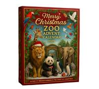 Advent Calendar 2025 with 24 Surprises, Holiday Countdown Calendar for Kids & Adults, Fun Family Christmas Decoration (HH)