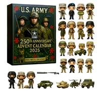 Advent Calendar 2025 with 24 Surprises, Holiday Countdown Calendar for Kids & Adults, Fun Family Christmas Decoration (II)