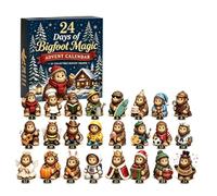 Advent Calendar 2026 Christmas Ornament Set for Kids | Durable acrylic Christmas ornament set featuring 24 unique animal figures designed for festive home decor H