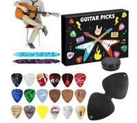 Advent Calendar, Guitar Picks Collection, Christmas Music Supply, Includes Various Thicknesses, Practice or Performance Function, Musical Instruments Gear, Reusable Storage Case, Adults Guitarist