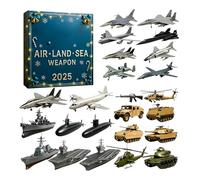 Advent Christmas Calendars - 24-Day Collectible Pendant 2025 Advent | Holiday Air-Land-Sea Ornament Calendar | For Wall Window Door Tree Indoor Living Room Bedroom Holiday