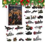 Advent Countdown Calendar | 24-Day Acrylic Ornament Set | 2D Flat Hangable Winter Holiday Scene Decorations for Teens, Adults, Family, Friends, Collectors