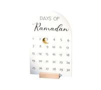 Advent Countdown Calendar - Acrylic Wood 20cm, Magnetic Desk Ornament, Modern | Precise Tracking, Holiday Table Decoration, Date Marker For Home, Office, Bedroom, Living Room, Shelf