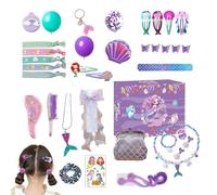 Advent Countdown Calendar, Mermaid Jewelry Accessories Christmas Set, 24-Day Daily Reveal Jewelry Collection, Fun Holiday Activity for Kids, Girls, Daughters, and Teenagers, Festive Seasonal