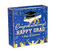 Advent Graduation Box - 30x30x7cm Self Assembly Fillable Advent | Fillable Graduation Season Paper Box | Distinctive Countdown Boxes | For Bachelor College High School Party Celebration Event