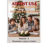Advent USA Word Search Puzzles Large Print 1300+ Word Search 85 Puzzles: Suitable For Teenagers, Adults And With Adult Guidance For Kids / Younger Ones.