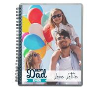 Adventa Taccuino personalizzato A5, per aggiungere la propria foto/immagine/testo A5, 100 g/m², 120 pagine a righe, copertina protettiva con pagine a righe, (foto da 15 x 20 cm, inserto artistico)