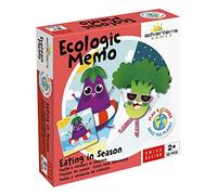 ADVENTERRA Frutta e Verdura di Stagione - Memory Gioco per Bambini Games - Insegnare l'Ecologia ai Bambini - Gioco Educativo Bambini 2+ Anni, Gioco Montessori - Gioco Ecologico- 32 Carte