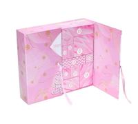 Adventskalender - 24-Raster Rosa Papier Faltbox | Nachfüllbarer Leerer Weihnachtskalender Mit 24 Tagen Für Diy ÜBerraschungen | Faltbare Geschenkbox Für Kinder, Frauen, Männer Und Familie