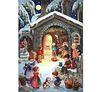 Adventskalender "Am Stall": Papier-Adventskalender