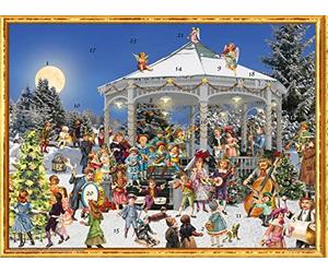 Adventskalender, viktorianisch "Am Pavillon": Papier Adventskalender