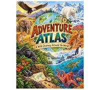Adventure Atlas: A Wild Journey Around the World: An Animal Colouring & Activity Book for Young Explorers Ages 6-12