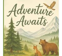 Adventure Awaits: Baby Shower Guest Book: Memory Party Keepsake Woodland and Adventure Themed Book Advice for Parents, Unique with Predictions, Family ... Girl and 40 Sign In for Guests BONUS Gift Log