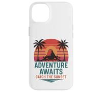 Adventure Awaits Catch the Sunset, design retrò da viaggio Custodia per iPhone 14 Plus