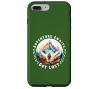 Adventure Awaits Get Lost Hiking Attrezzatura da campeggio motivazionale Custodia per iPhone 7 Plus/8 Plus